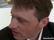 Lovely office lady enjoys two dicks at once 7/16