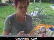 Granny neighbor jumps at his cock 2/16