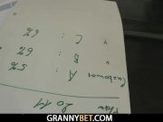 Lovely lady in white stockings takes it from  4/16