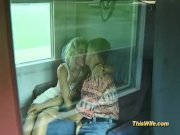 Train fucking with nasty german wife 3/16