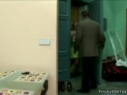 Teen chick gets corrupted by an old pervert 2/16