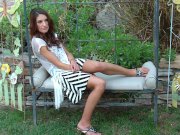 Busty coed August Ames trembles with orgasm 2/16