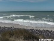 Slutwife dogging at stormy beach 3/16