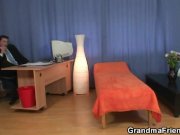 Old bitch takes two cocks at once 2/16