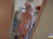 Old hotel client fucks young maid in bathroom 1/16