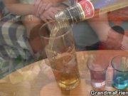 Drinking leads to threesome orgy with granny 4/16