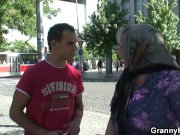 Moaning grandma rides young meat 2/16