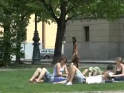 Naughty martina shows her slim body in public 13/16