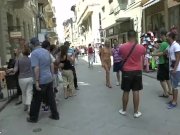 Blonde babe jenny naked on public street 5/16