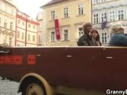 Granny traveller getting pounded 2/16