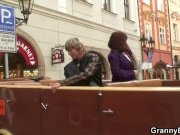 Granny traveller getting pounded 4/16