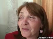 Naughty granny takes two rods 6/16