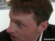 Two lucky studs bang business lady 5/16