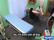 FakeHospital doctor makes sure patient is wet 2/16