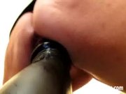Greedy amateur slut fucks a colossal dildo 8/16