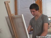 Granma sucks and rides at same time 5/16