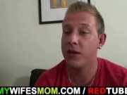 Mother-in-law rides young cock and wife comes 2/16