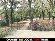 Grandma rides his hard meat 4/16