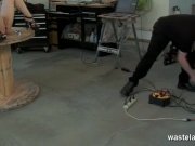 Blonde slave is tied down and flogged 11/16