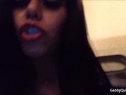 Horny MexiMILF Gabby Quinteros Bathroom Solo! 10/16