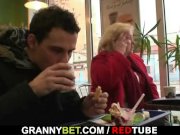 Huge grandma swallows his horny cock 3/16