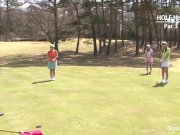 Hot golfer gets her pink pounded on the green 1/16