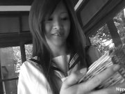 Sweet schoolgirl gets a dick in her mouth 1/16