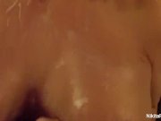 Russian babe Nikita gives a blowjob  footjob 12/16