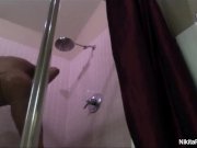 Nikita Von James takes a hot, wet shower 7/16