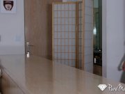 Cum dripping threesome fuck with busy girls 7/16