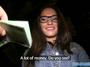 PublicAgent Hot brunette spreads her legs 4/16