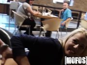 Mofos - Young couple fuck in café in public 16/16