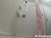 Britney Amber takes a good long shower 2/16