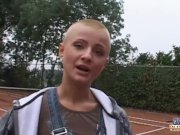 Tattoed short haired student suck old dick 2/16