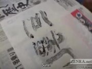 Shy busty Japanese amateur calligraphy Subs 10/16