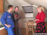 Nasty granny double penetration 4/16