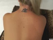 Sexy blone Lucy loves to take a messy facial 11/16