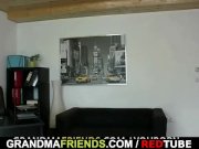 Hot business lady takes two dicks 1/16