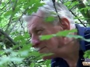 Huge breasted blonde pleasing horny grandpa  2/16