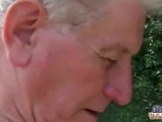 Huge breasted blonde pleasing horny grandpa  7/16