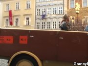 Hot grandma in stockings riding 2/16