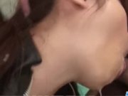 Kana Miura goes down on two large dicks in h 7/16