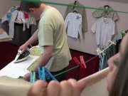 Adorable teeny playing nasty with old dick 1/16