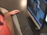 Teen maid jerks off her boss 8/16