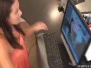 Teen maid jerks off her boss 9/16