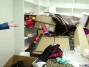 Horny milf strokes a young cock 1/16