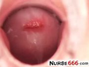 Up close pussy with stockings redhead Denisa 14/16