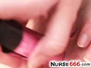 Up close pussy with stockings redhead Denisa 8/16