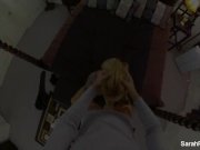 Busty Sarah fucks & gets cum on her tits 3/16