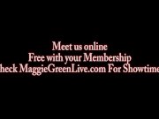 Busty Maggie Green Plays with Big Black Toy! 16/16